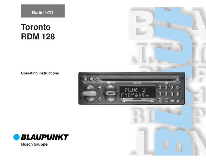 Blaupunkt Toronto RDM 128 User manual