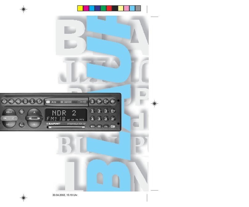 Blaupunkt STOCKHOLM RCM 126 operating instructions
