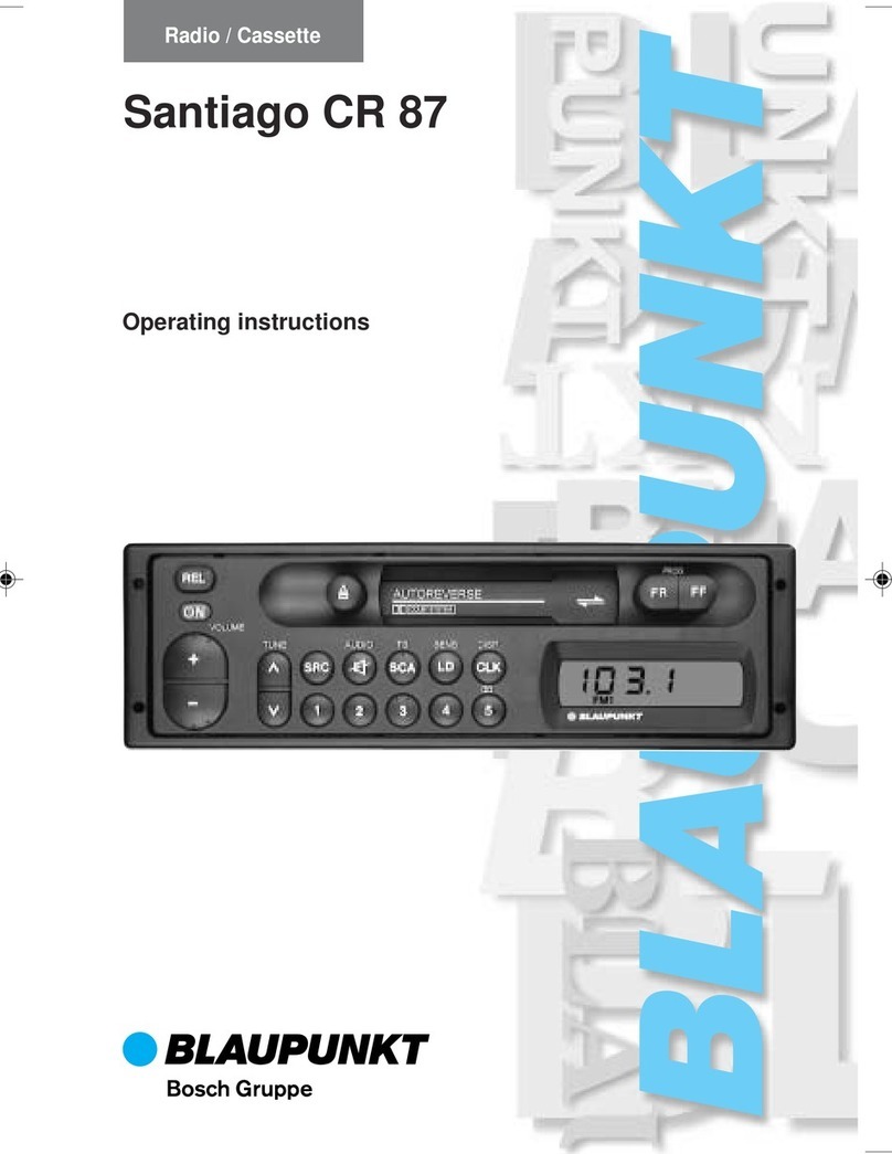 Blaupunkt SANTIAGO CR 87 operating instructions