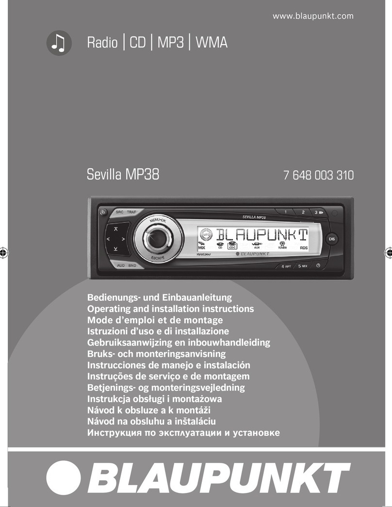 Blaupunkt SEVILLA MP38 User manual