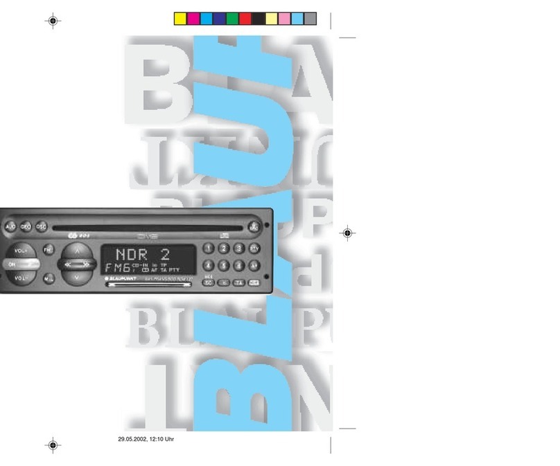 Blaupunkt SAN FRANCISCO RDM 127 User manual