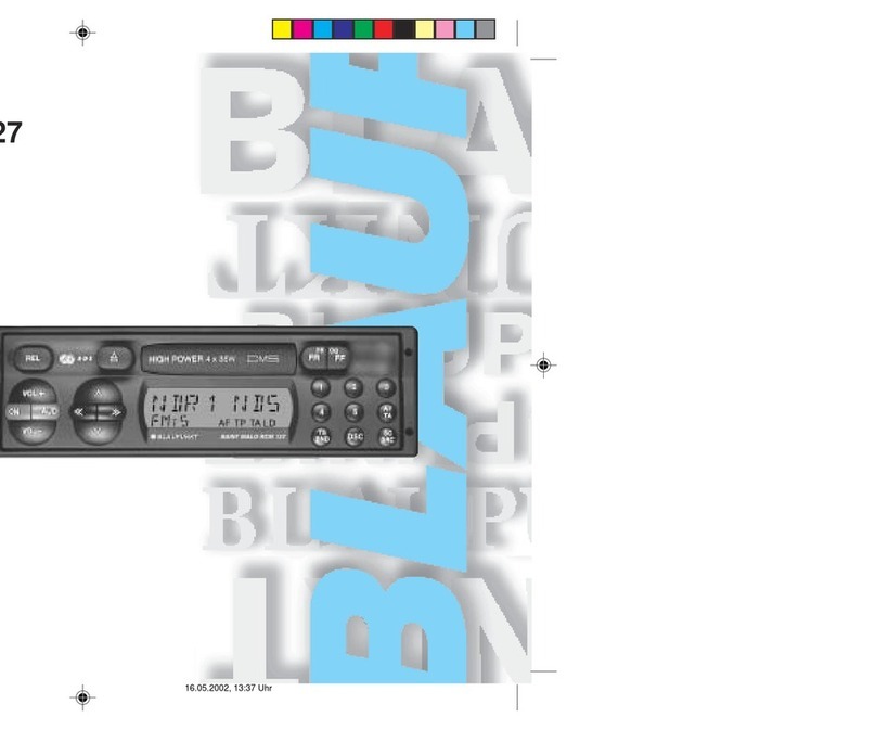 Blaupunkt SAINT MALO RCM 127 operating instructions