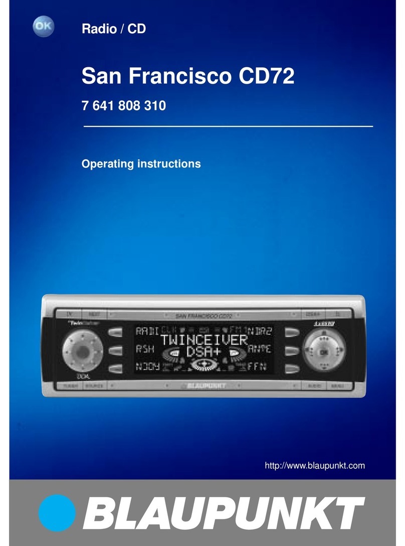 Blaupunkt SAN FRANCISCO CD72 User manual