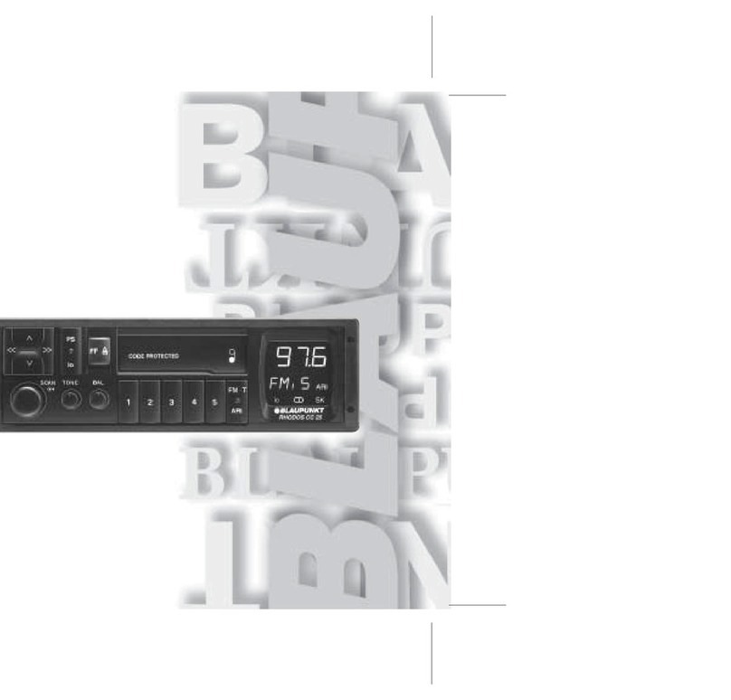 Blaupunkt RHODOS CC 25 User manual Blaupunkt RHODOS CC 25 User manual