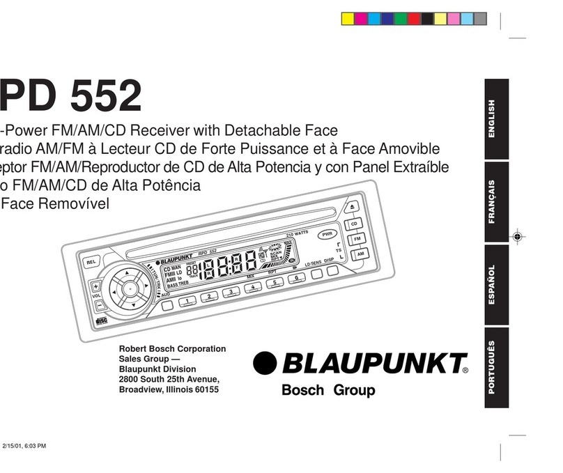 Blaupunkt RPD 552 User manual