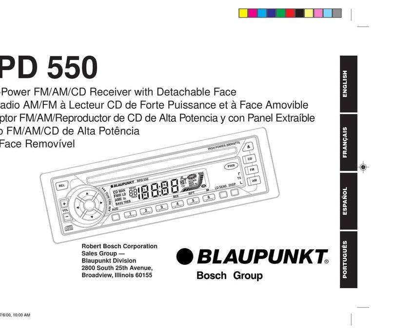 Blaupunkt RPD 550 User manual