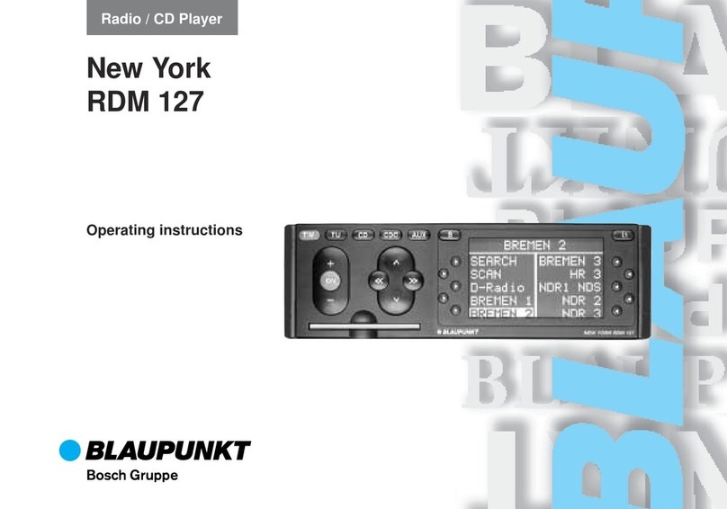 Blaupunkt SAN FRANCISCO RDM 127 operating instructions