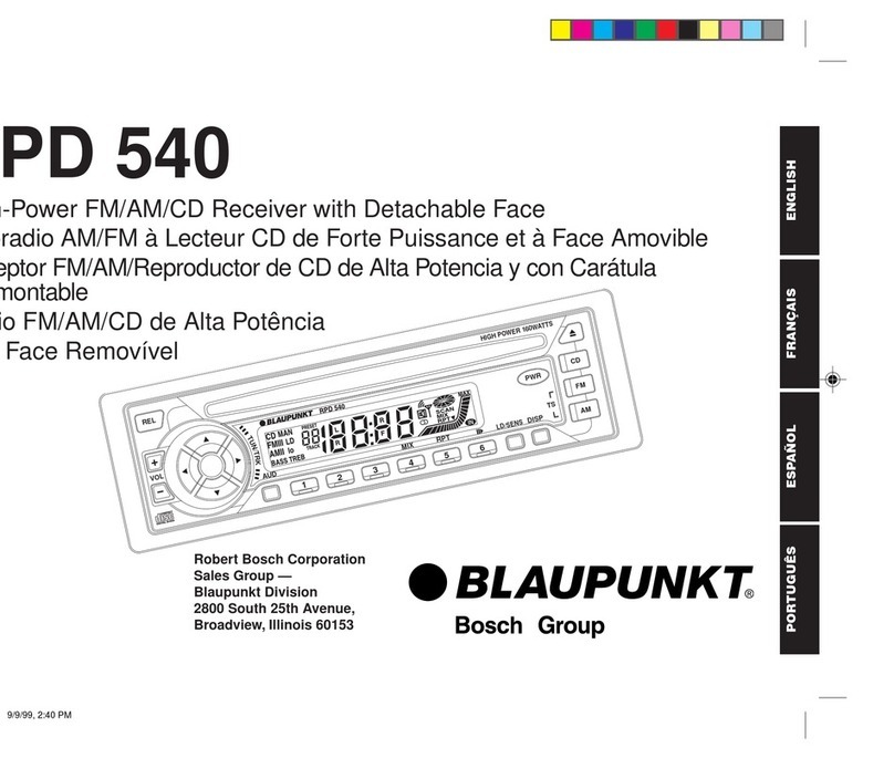 Blaupunkt RPD 540 manual