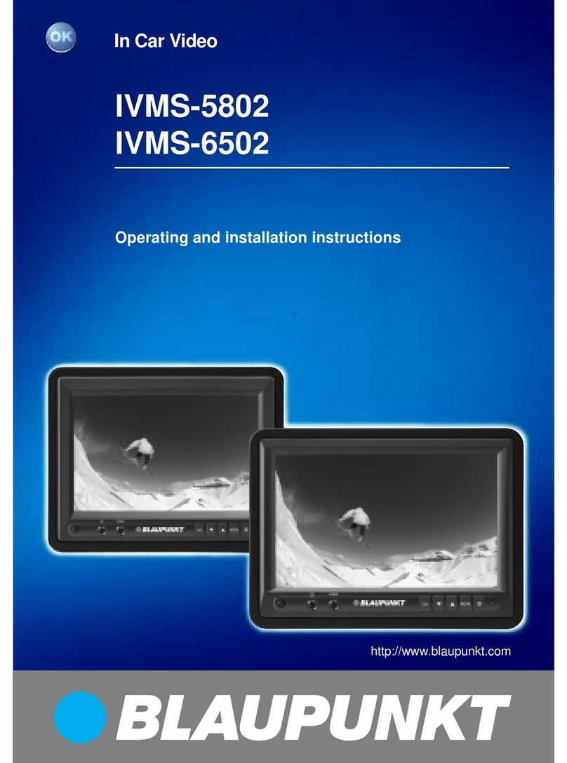 Blaupunkt IVMS-5802 Operating and installation instructions