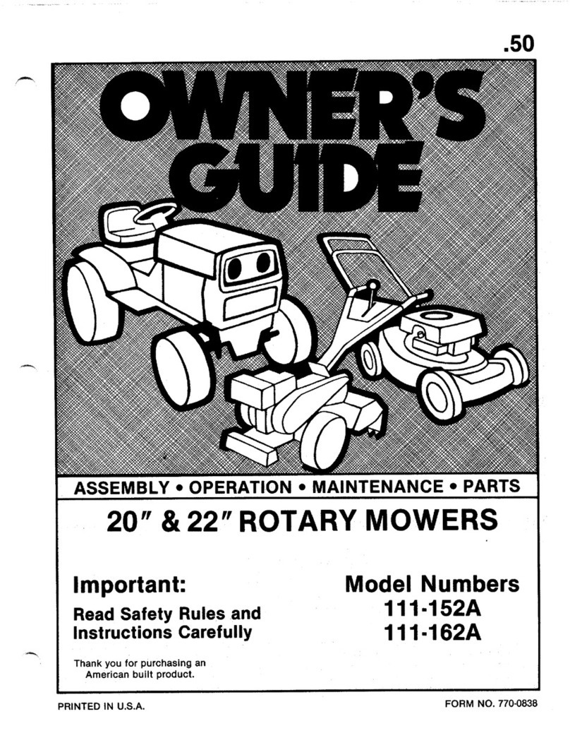 MTD 111-152A owner's guide