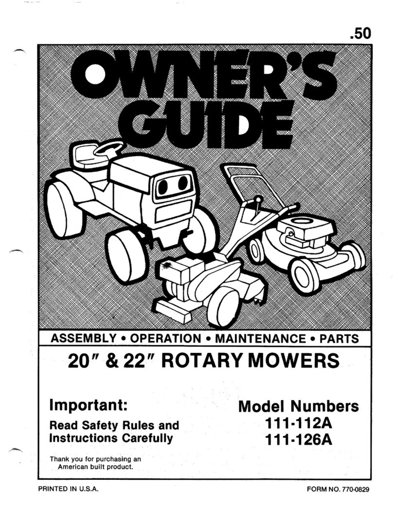 MTD 111-112A User manual