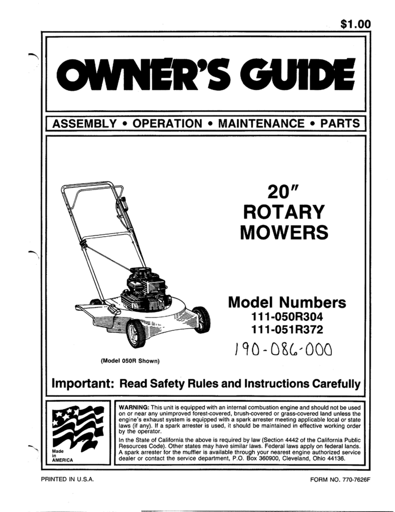 MTD 111-050R304 owner's guide