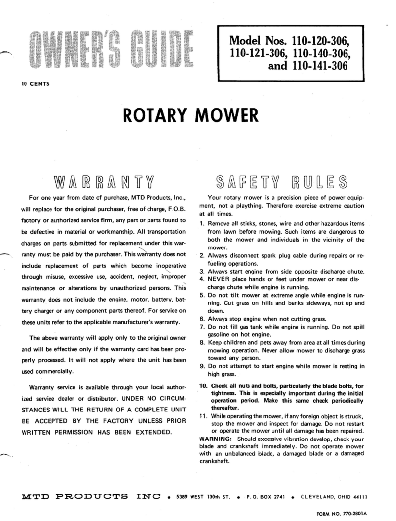 MTD 110-120-306 User manual