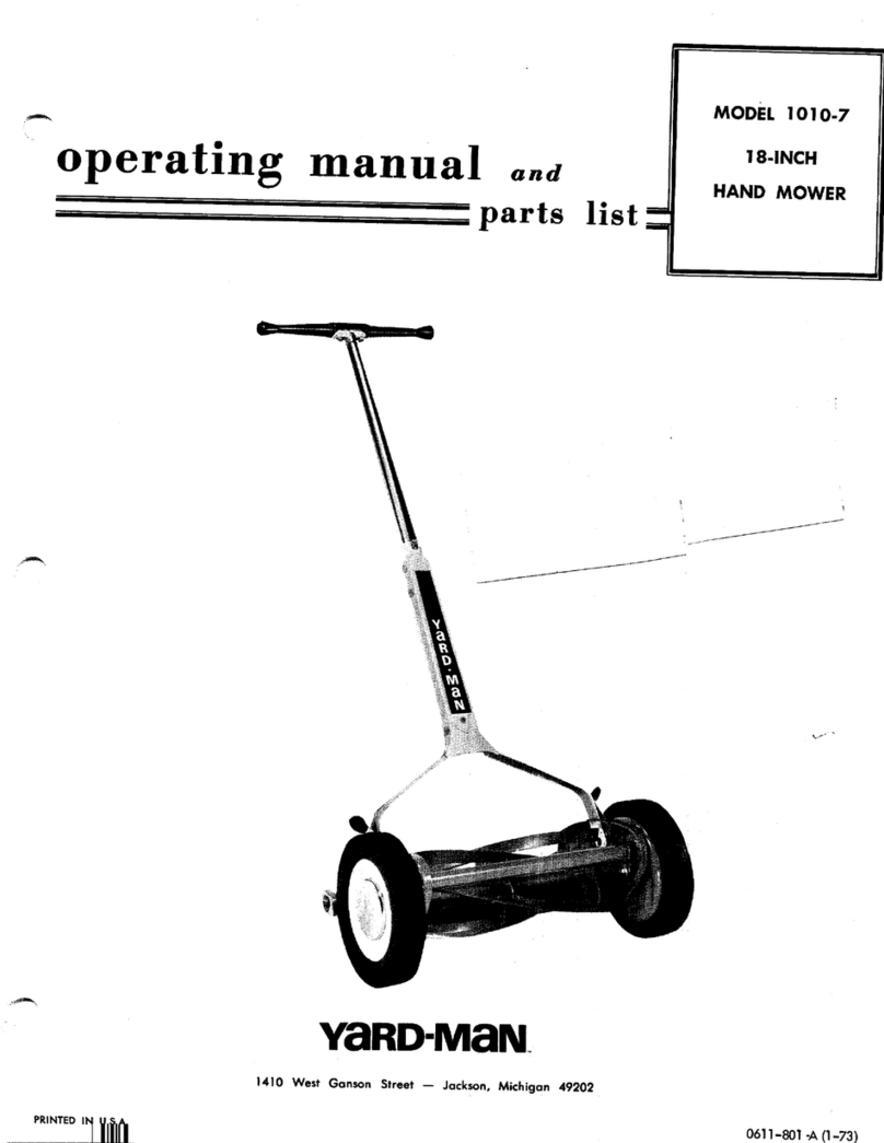 Yard-Man 1010-7 User manual Yard-Man 1010-7 User manual