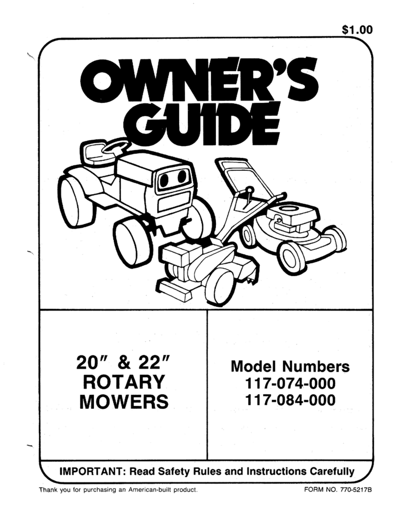 MTD 117-074-000 User manual