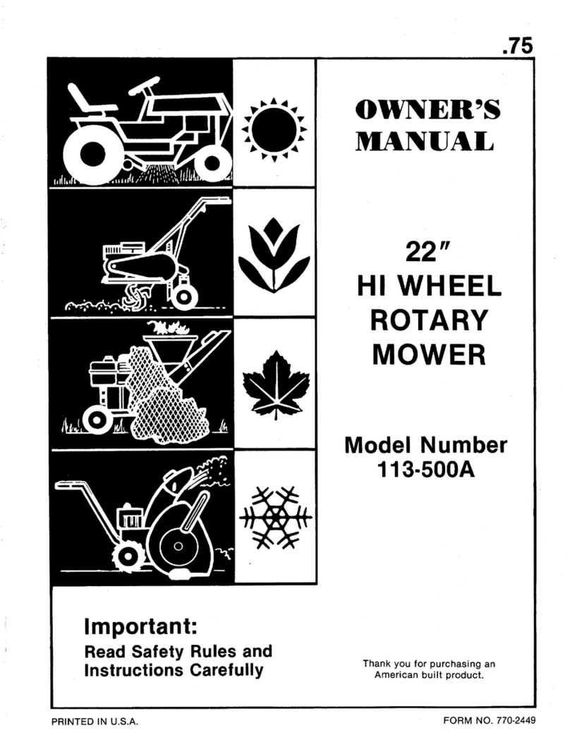 MTD 113-500A User manual