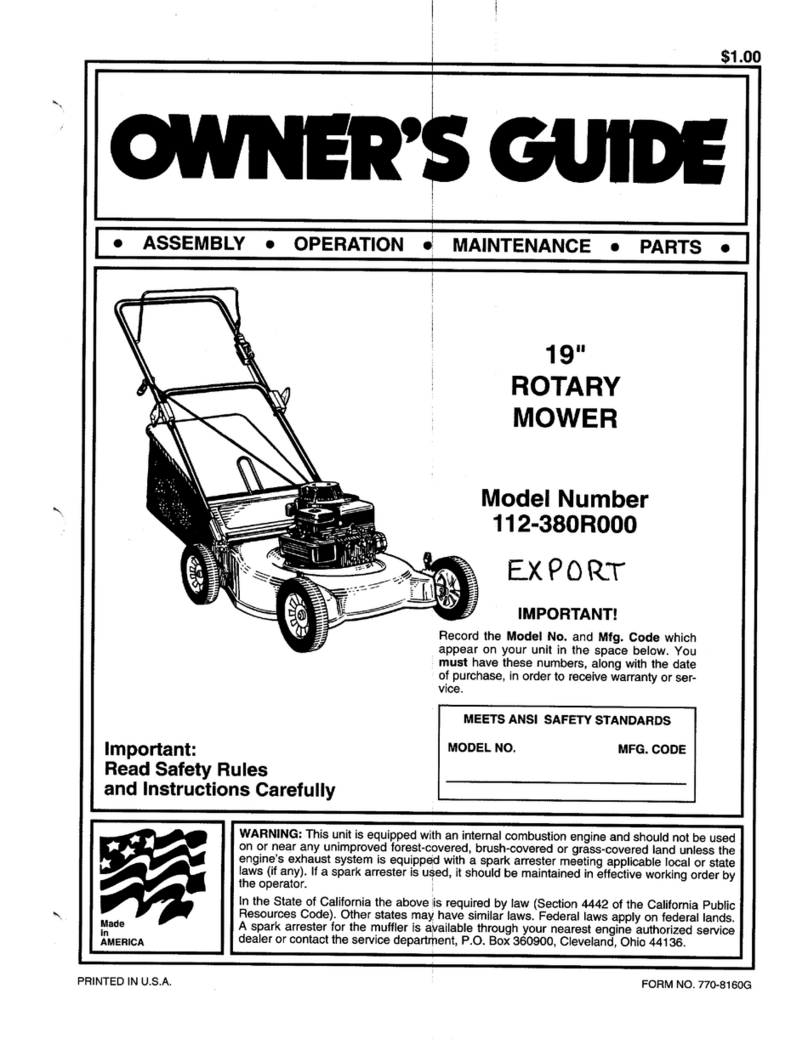 MTD 112-380R000 User manual