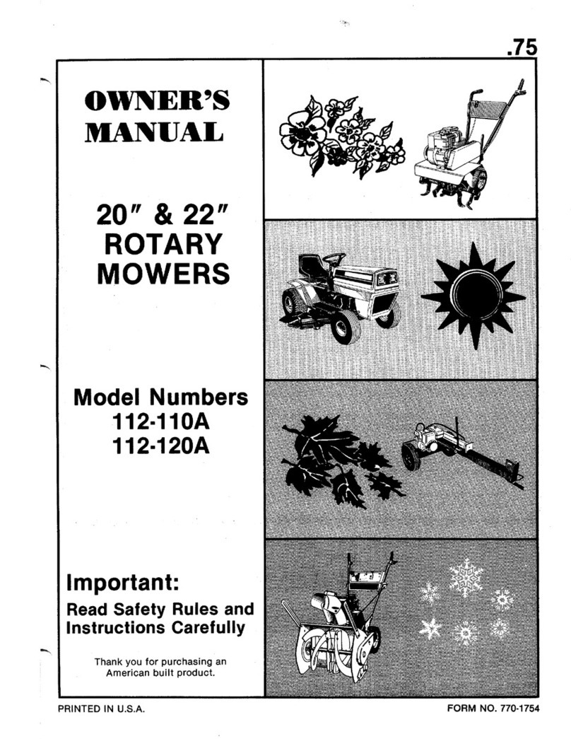 MTD 112-110A User manual