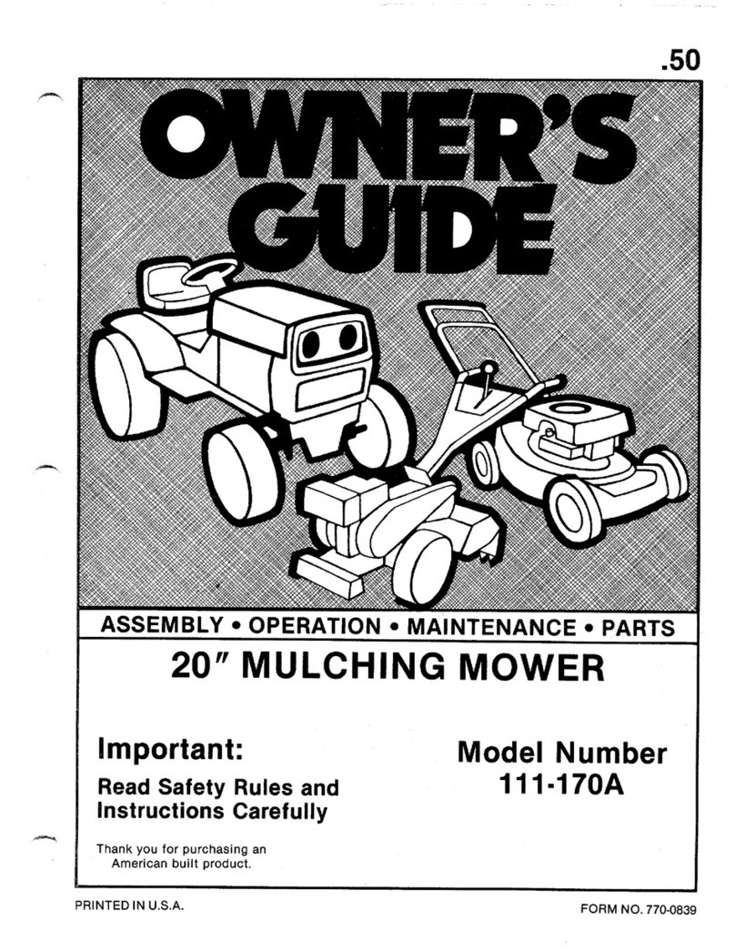 MTD 112-170A User manual