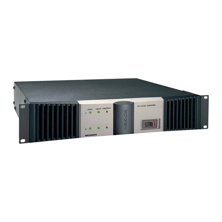 Bogen M-Class M300 Installation and use manual