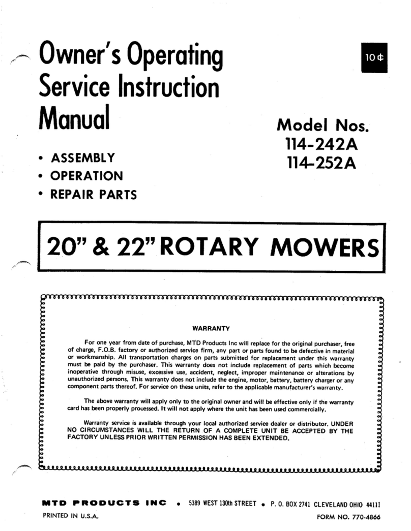 MTD 114-242A Manual