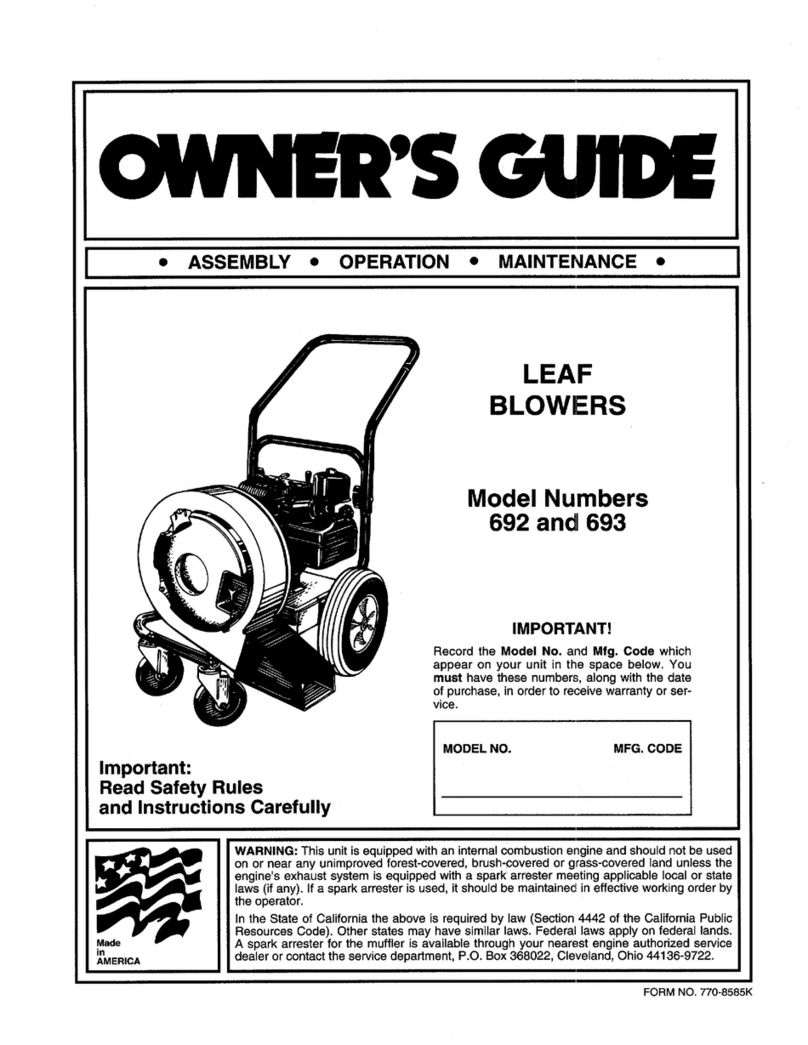 MTD 692 Series User manual