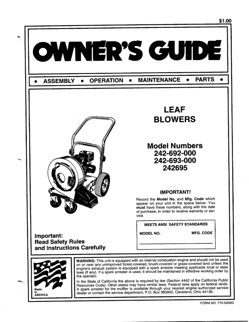 MTD 242-692-000 User manual MTD 242-692-000 User manual