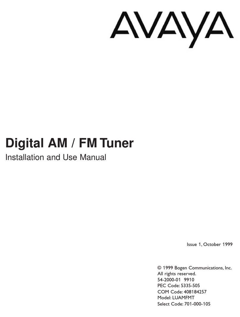 Avaya LUAMFMT Installation and use manual