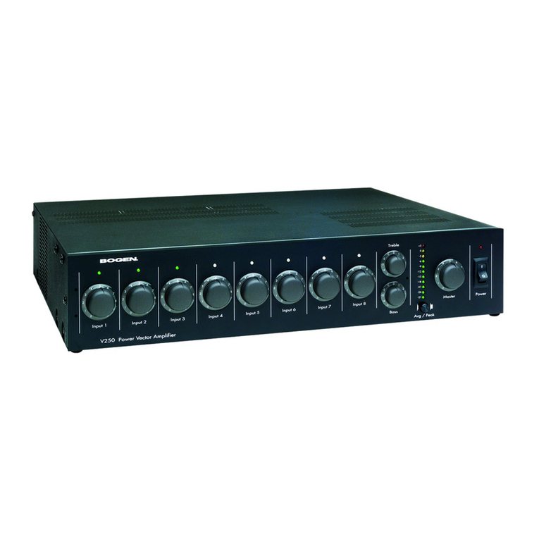 Bogen Power Vector V100 Installation and use manual