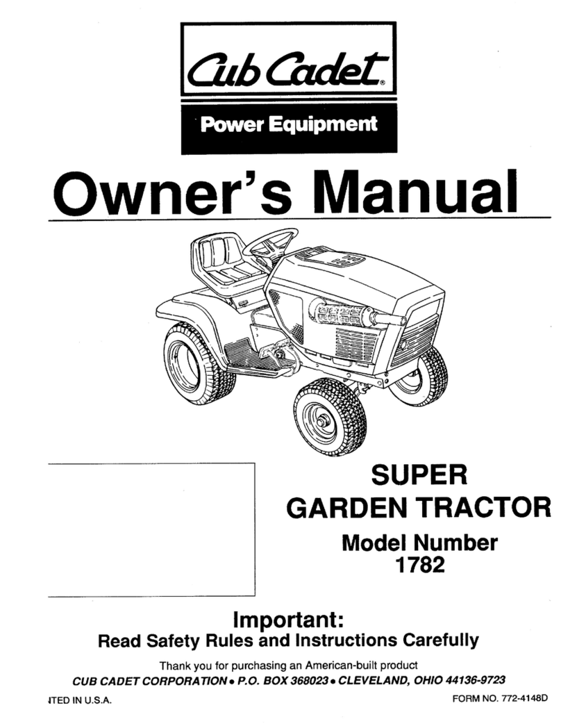 Cub Cadet 1782 User manual
