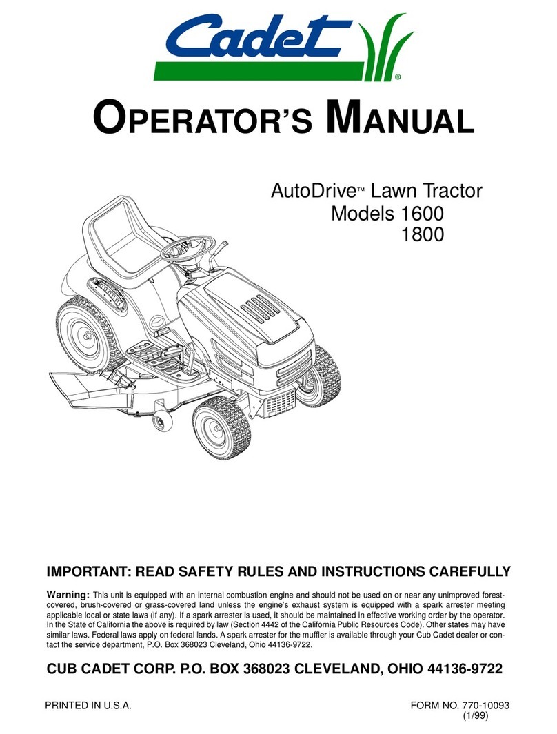 Cadet AutoDrive 1600 User manual Cadet AutoDrive 1600 User manual