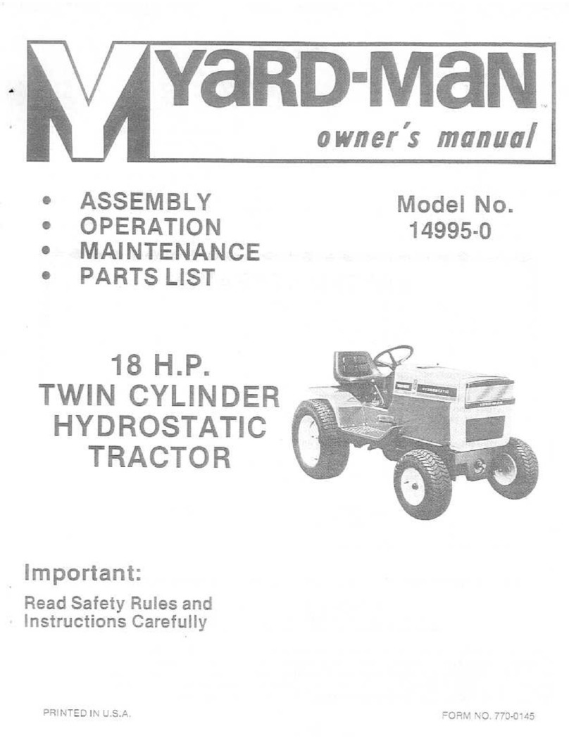 Yard-Man 14995-0 owner's manual