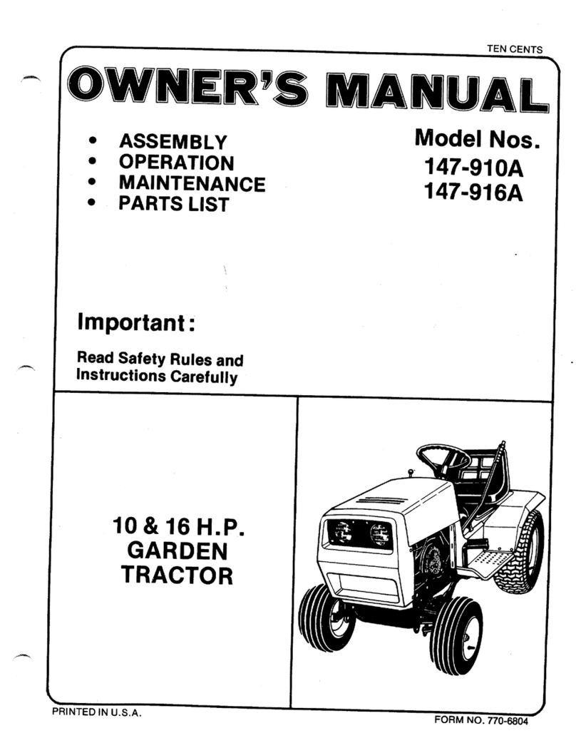 MTD 147-910A owner's manual