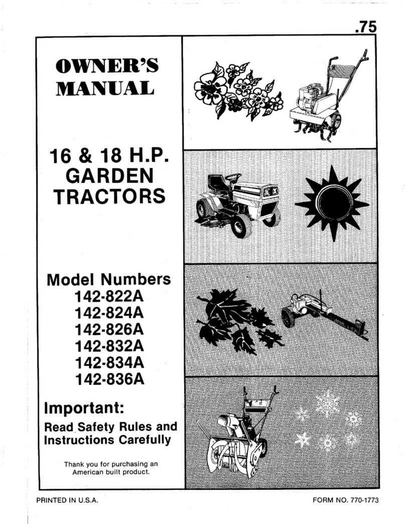 MTD 142-822A User manual