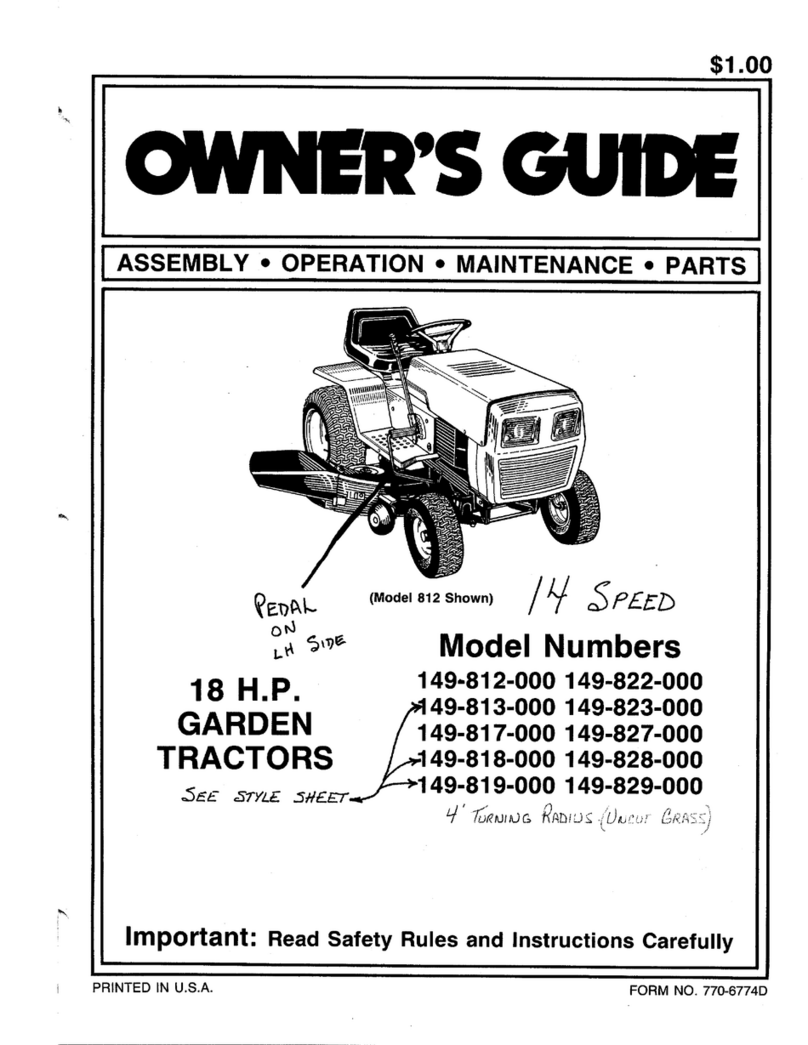 MTD 142-842H000 User manual