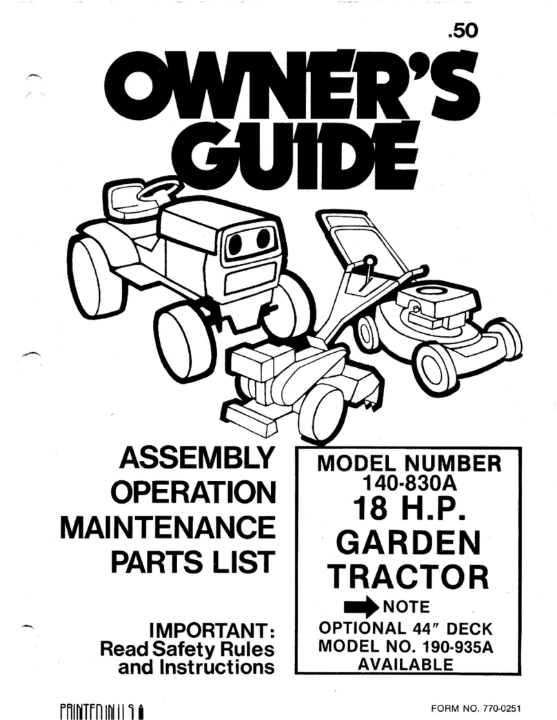 MTD 140-830A User manual