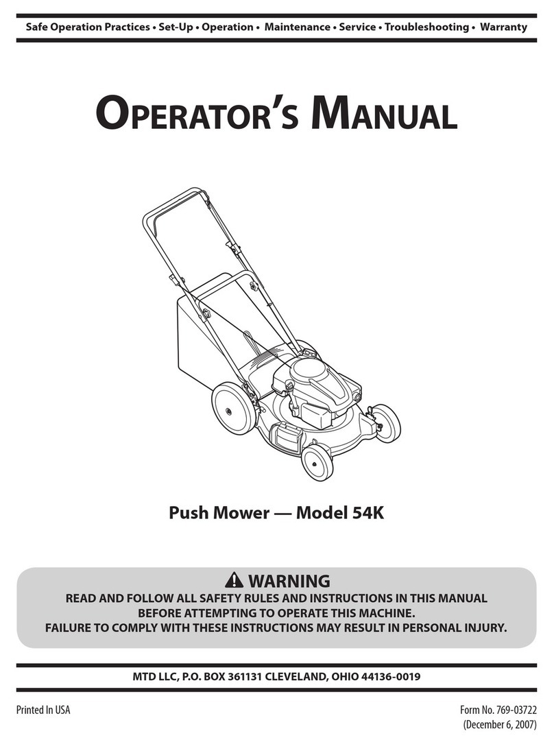 MTD 54K User manual