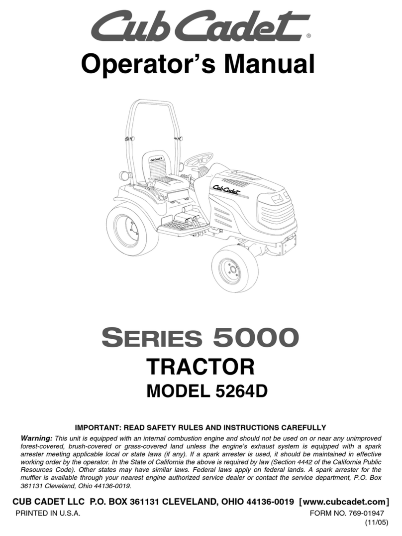 Cub Cadet 5264D User manual
