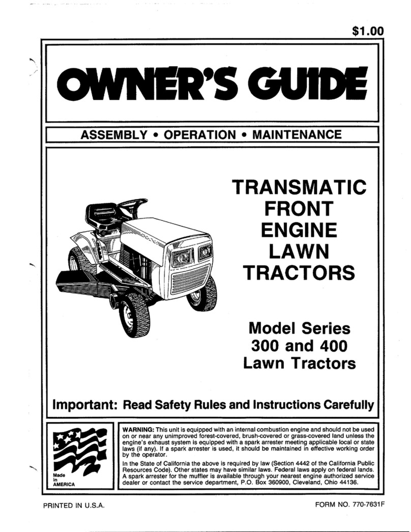 MTD 400 Series owner's guide