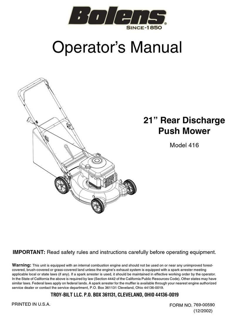 Bolens 416 User manual