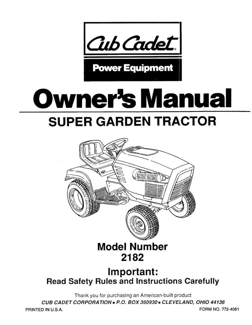Cub Cadet 2182 User manual