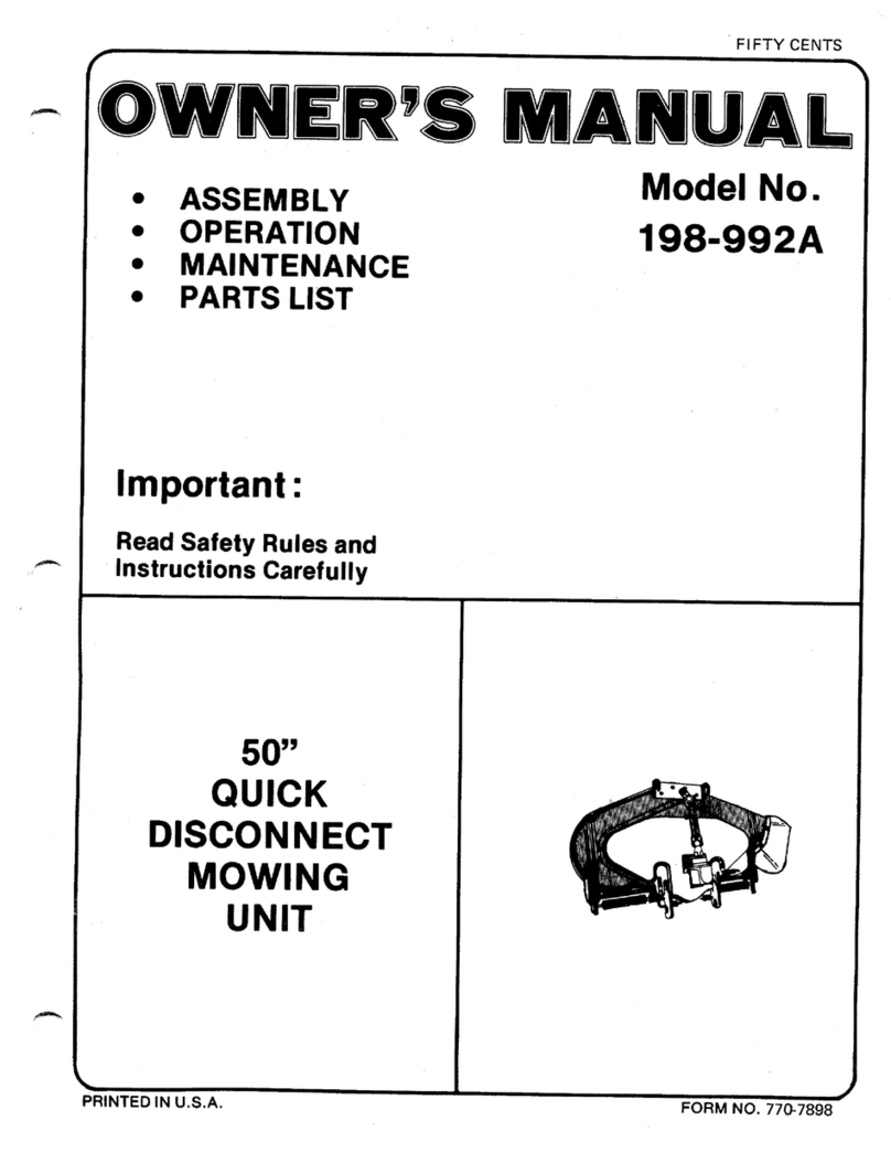 MTD 198-992A User manual