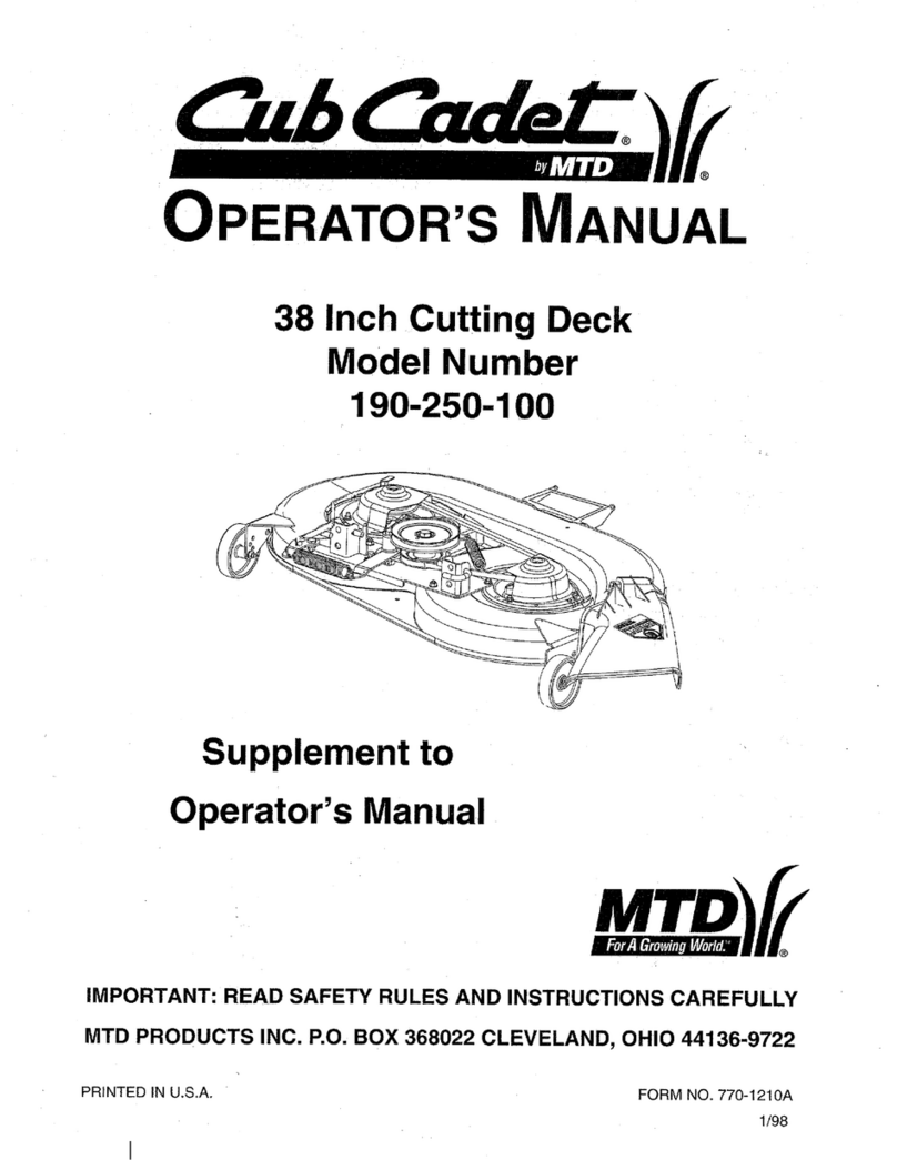 Cub Cadet 190-250-100 User manual