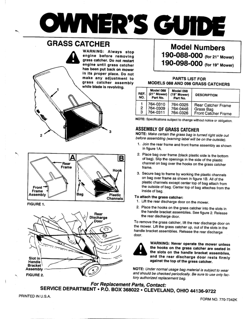 Bolens 190-088-000 owner's guide