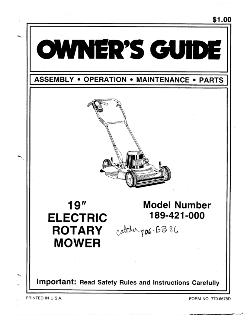 MTD 189-421-000 User manual