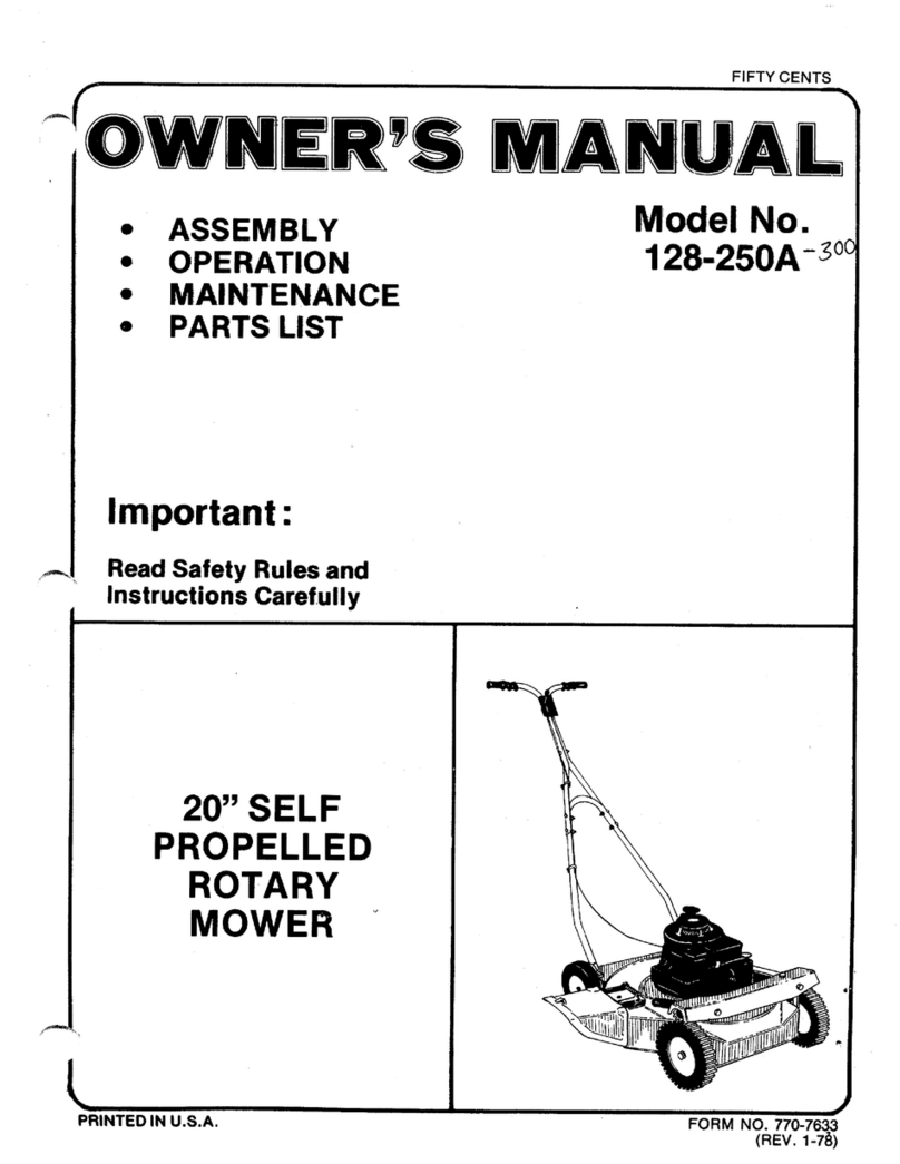 MTD 128-250A User manual