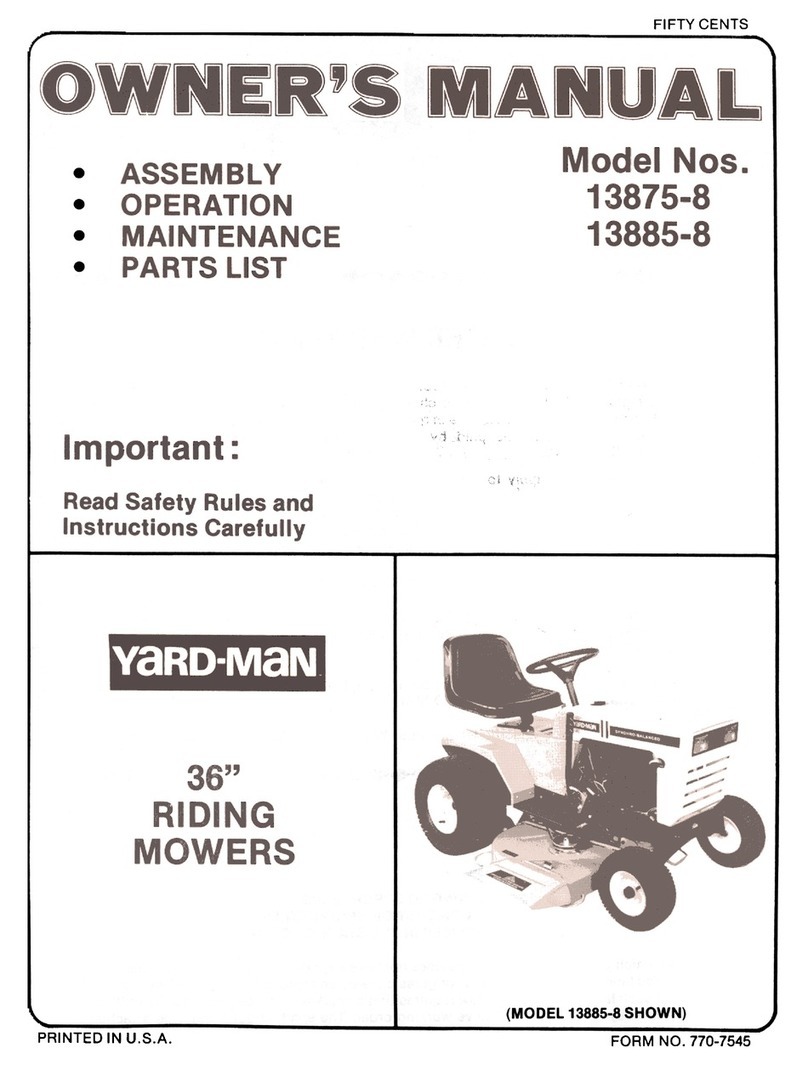 Yard-Man 13875-8 User manual