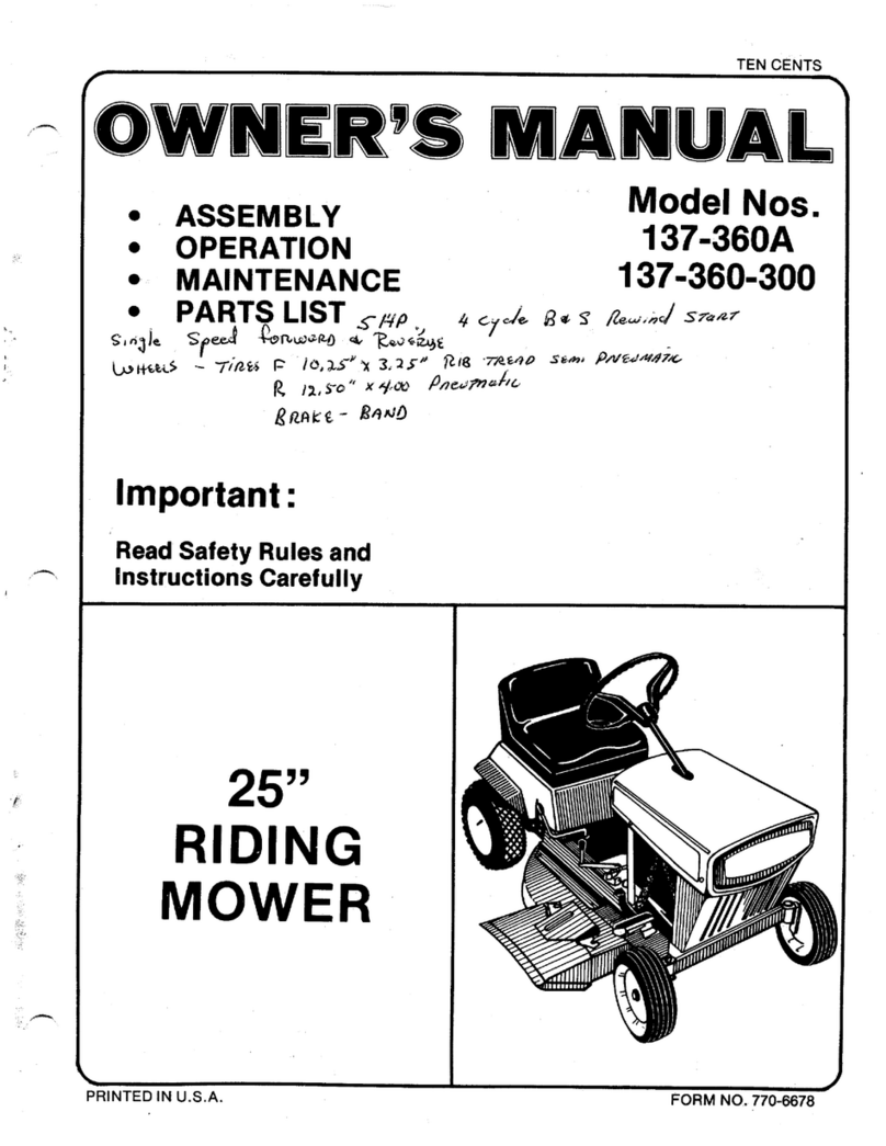 MTD 137-360-300 User manual