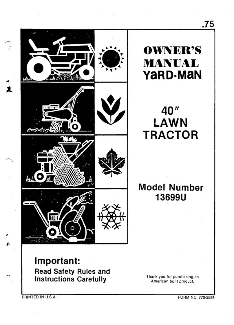 Yard-Man 13699U User manual