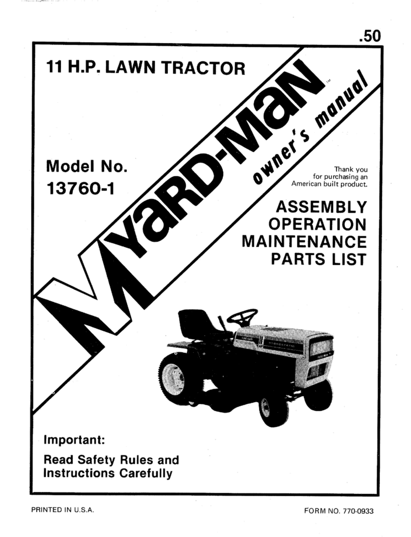 Yard-Man 13760-1 User manual